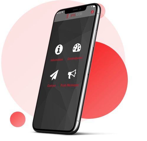 Envía mensajes a través de tu teléfono móvil con el cómodo Panel de Control de nuestra app